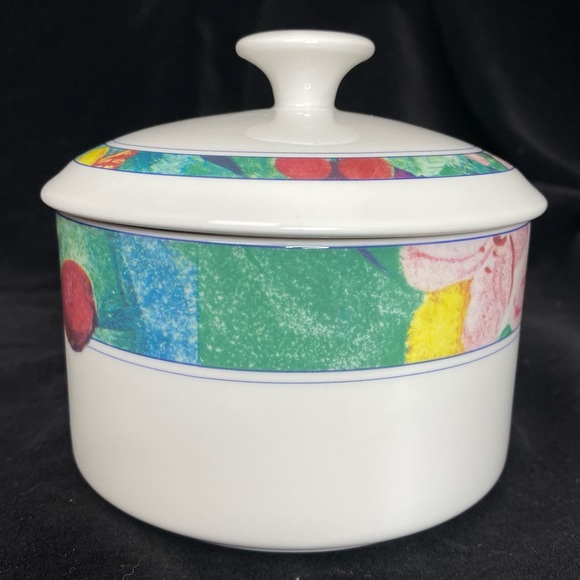 EUC, Mikasa Maxima Fine China Exotic Garden Covered Sugar Bowl - Picture 4 of 14